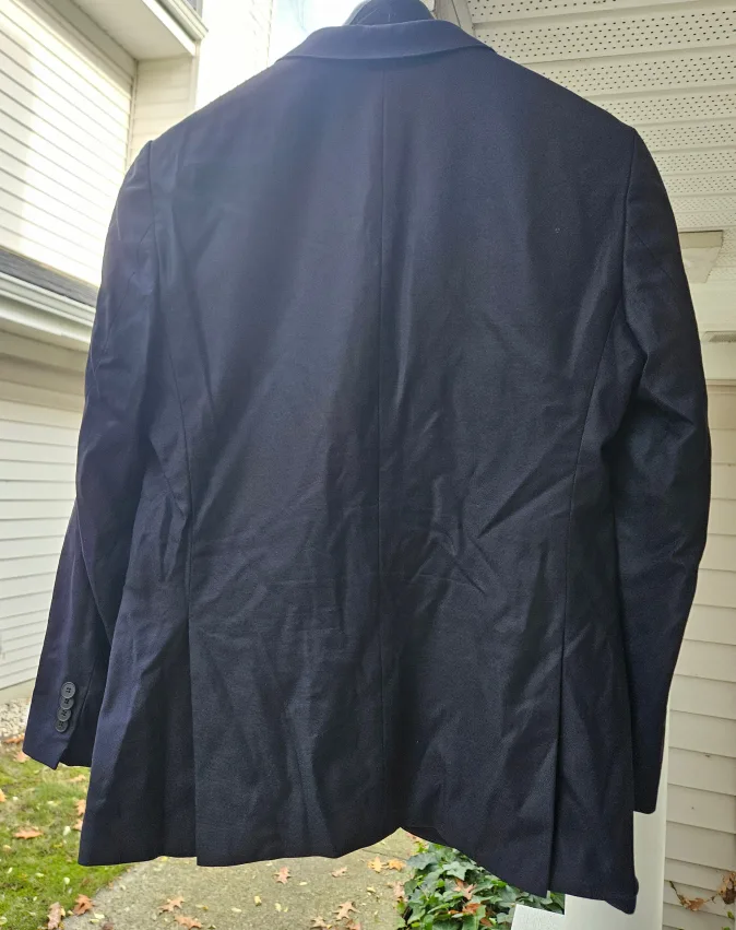 Boss Hugo Boss Blazer 100% Wool 40R Black Made in Italy image indicator(2)