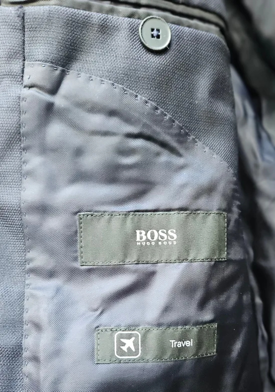 Boss Hugo Boss Blazer 100% Wool 40R Black Made in Italy image indicator(3)