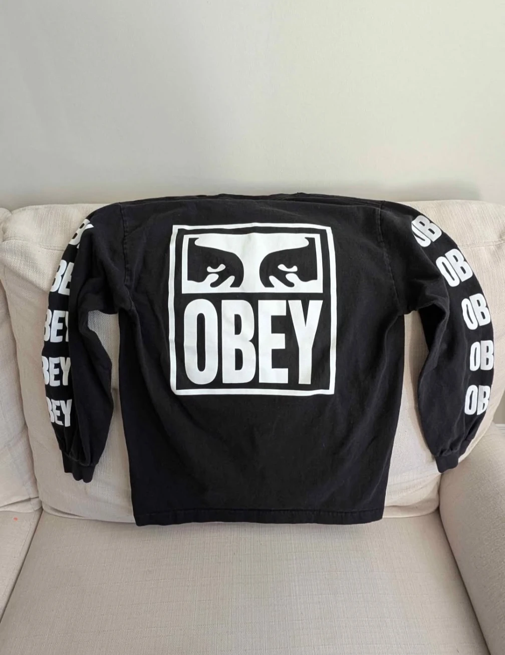 Obey Worldwide Black Long Sleeve - Size M - photo 2