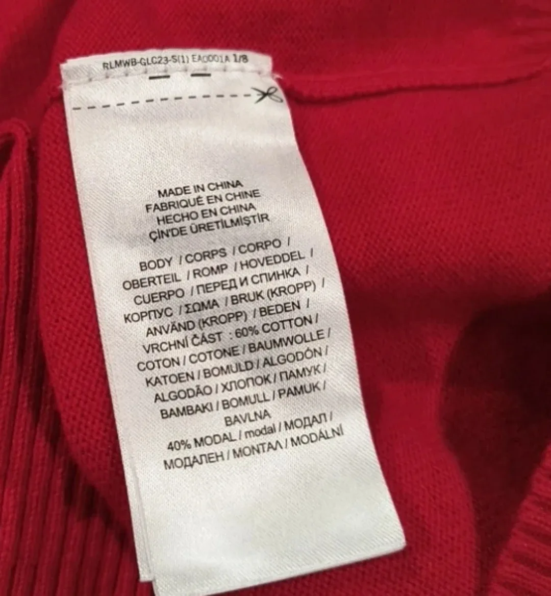 Ralph Lauren Red Puff Sleeve Sweater - Size M image indicator(8)