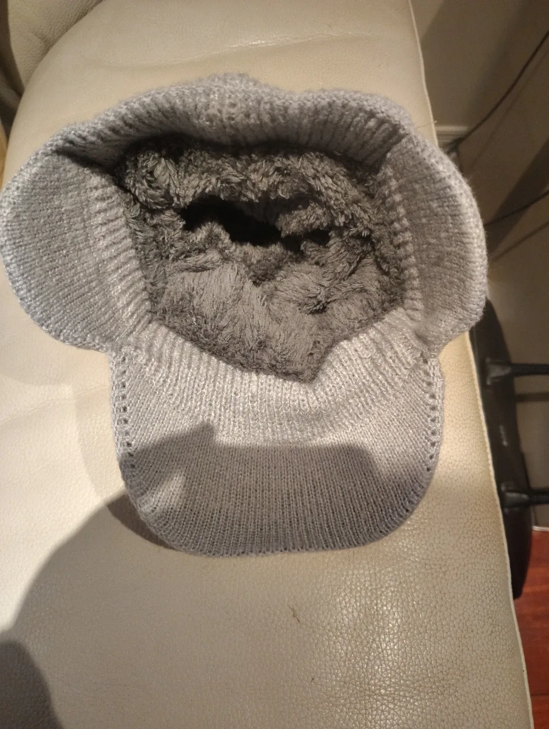 Grey Knitted Winter Hat