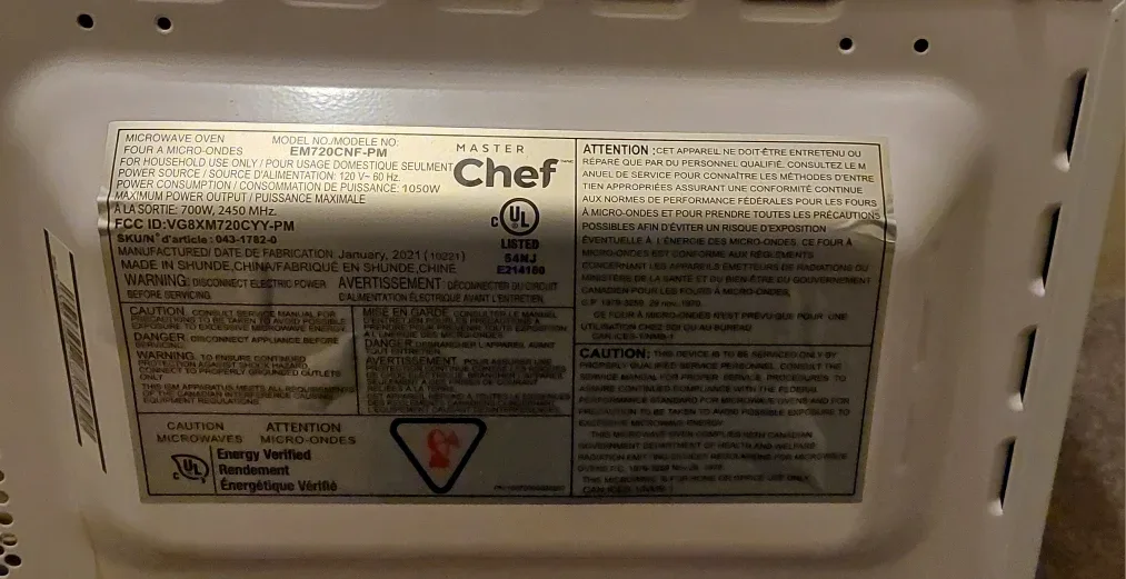 Master Chef EM720CNF-PM Microwave Oven image indicator(4)