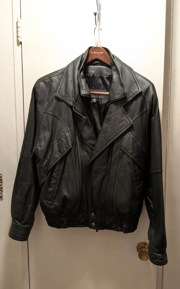 Black Leather Jacket -