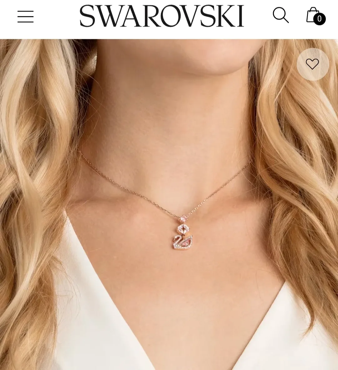 Swarovski Swan Necklace image indicator(2)