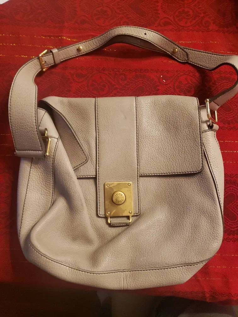 Tod's Beige Leather Shoulder Bag