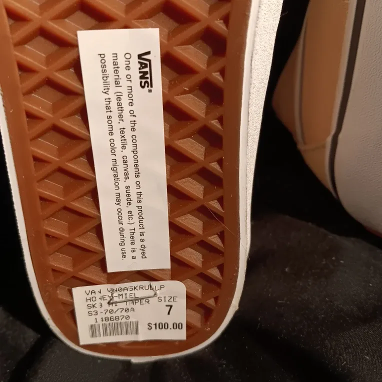 Vans Sk8-Hi Taper Honey-Miel, Size 7 image indicator(2)