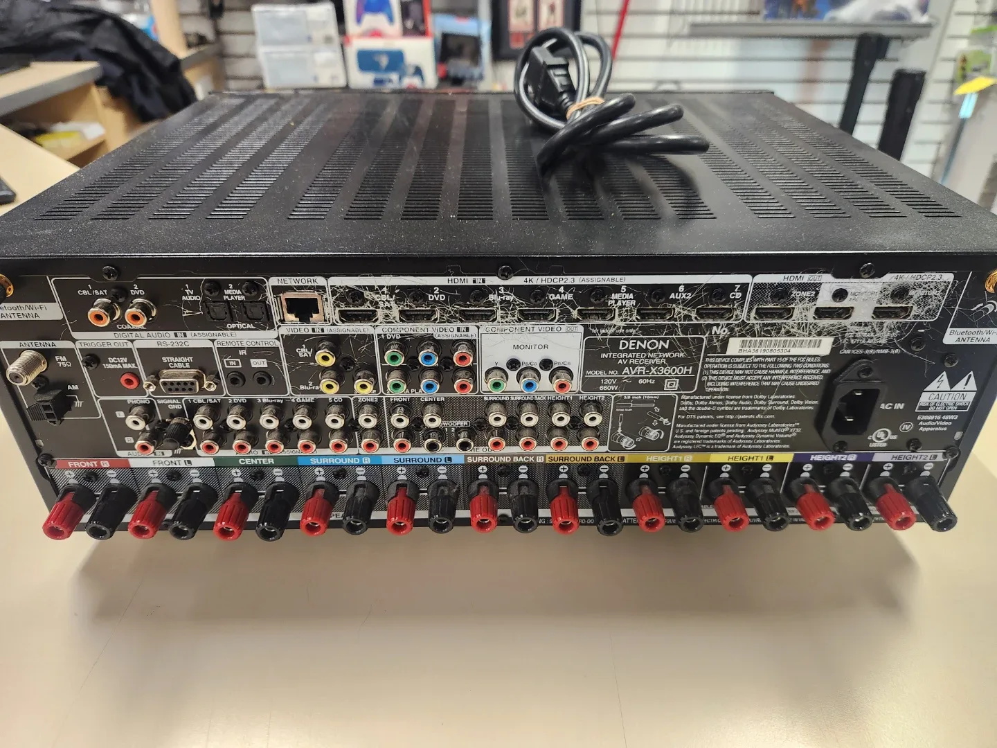 Denon AVR-X3800H Integrated Network AV Receiver image indicator(3)