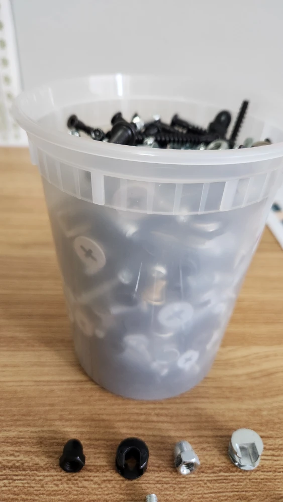 Big Container of Different Screws, Dowels, Bolts, Nuts *new - photo 2