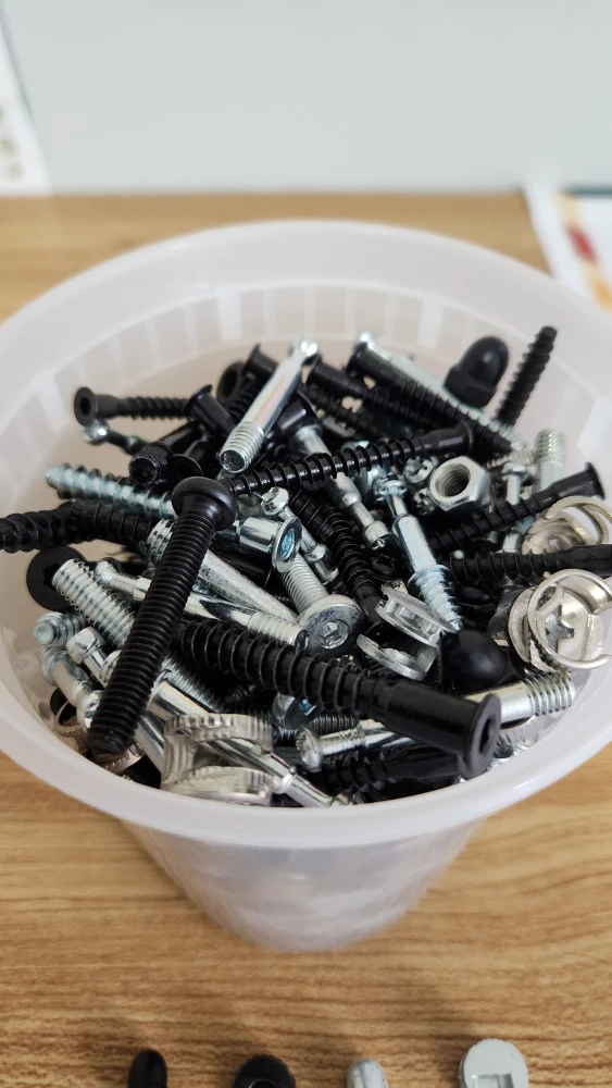 Big Container of Different Screws, Dowels, Bolts, Nuts *new - photo 3