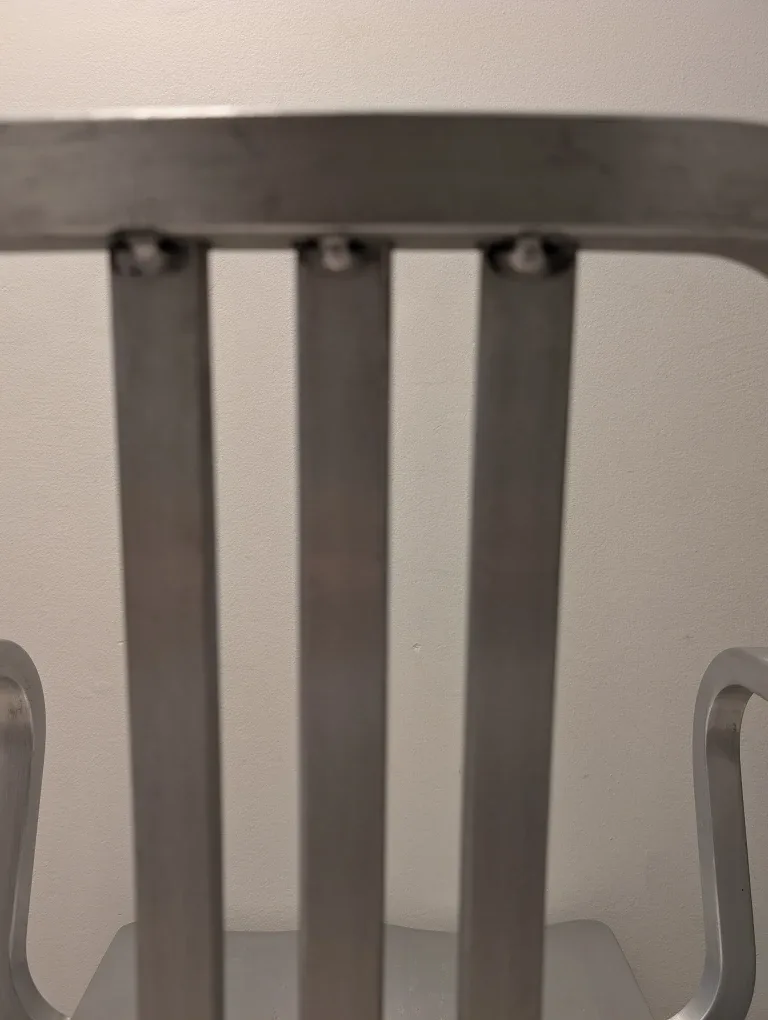 Emeco 1006 Navy Arm Chair - Brushed Aluminum image indicator(5)