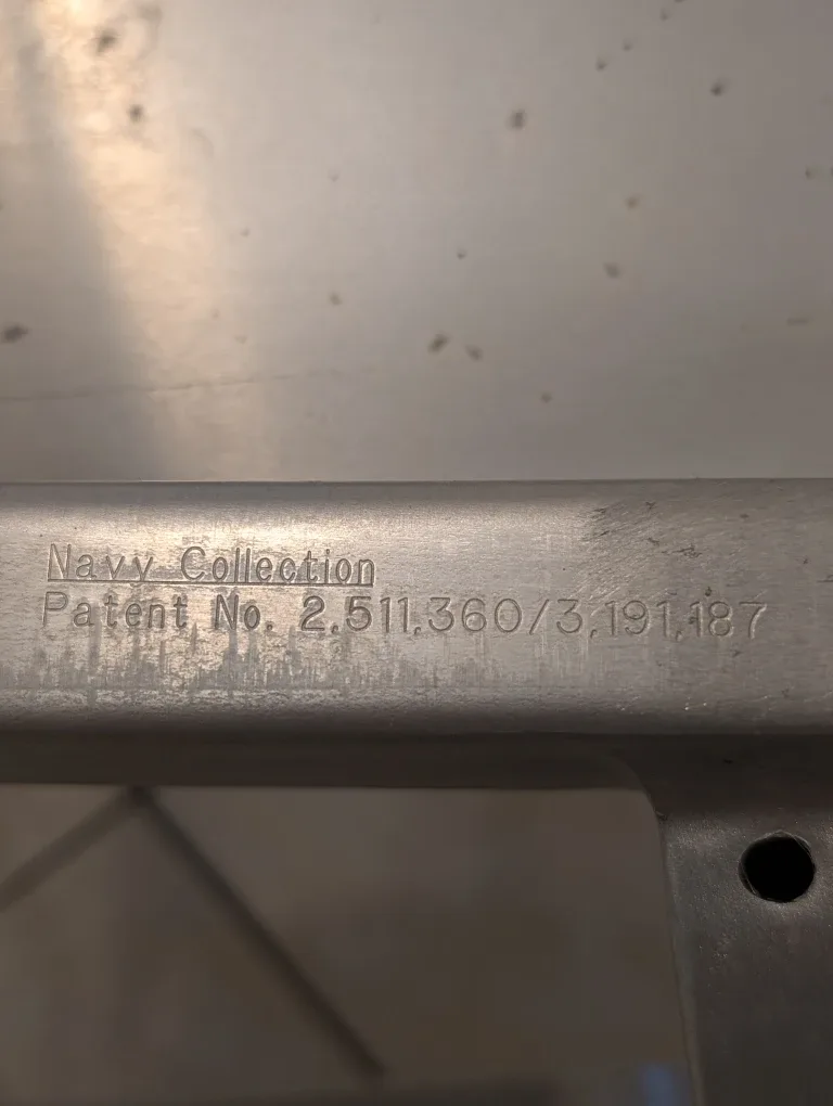 Emeco 1006 Navy Arm Chair - Brushed Aluminum image indicator(8)