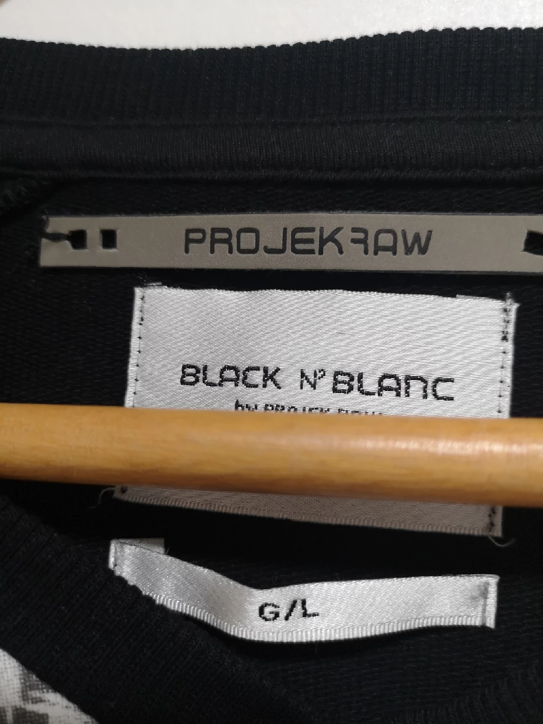 Projek Raw Black N' Blanc Sweatshirt - Size L - photo 3