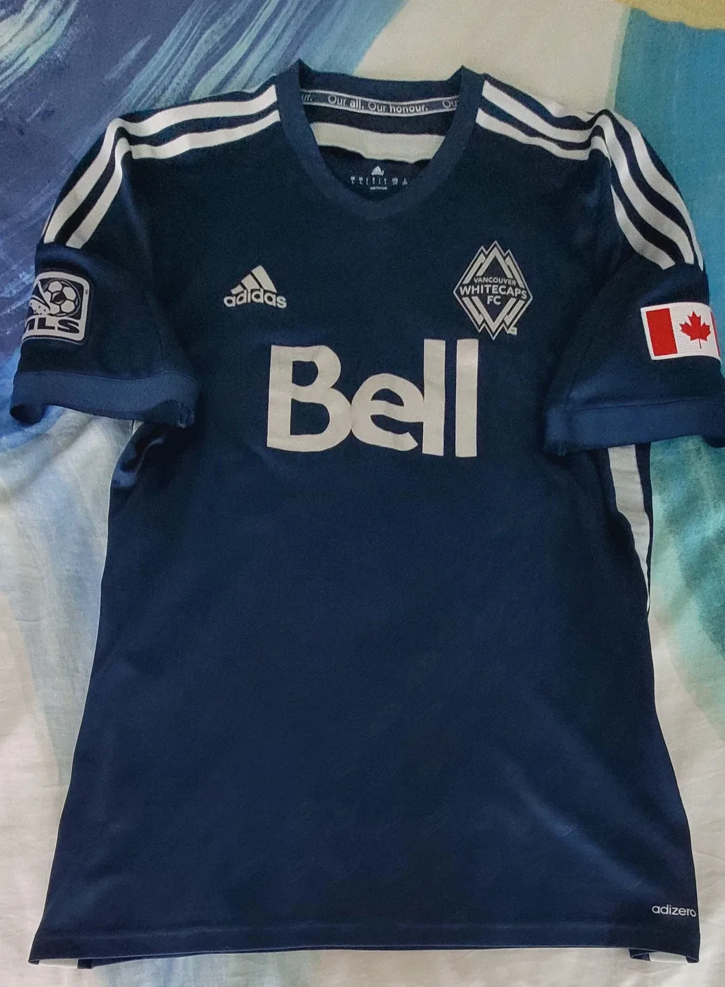Whitecaps Pedro Morales 2015 match-worn jersey - $25 image indicator(2)