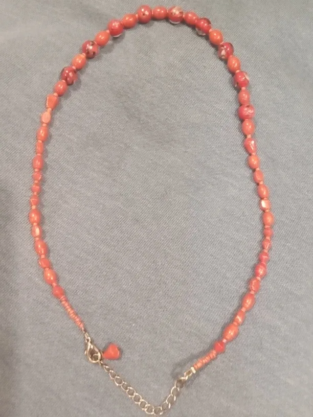 Authentic Italian Red Coral Beaded Necklace image indicator(6)