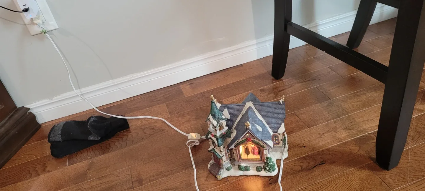 Ceramic Lighted Christmas Church image indicator(2)