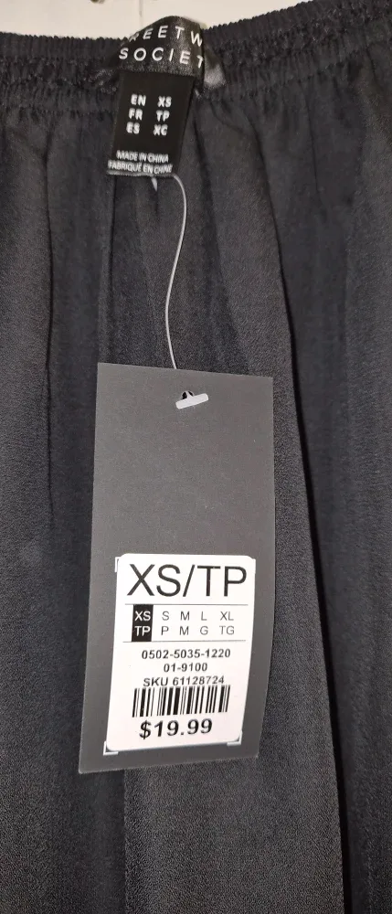 Streetwear Society Black Blouse - Size XS image indicator(2)