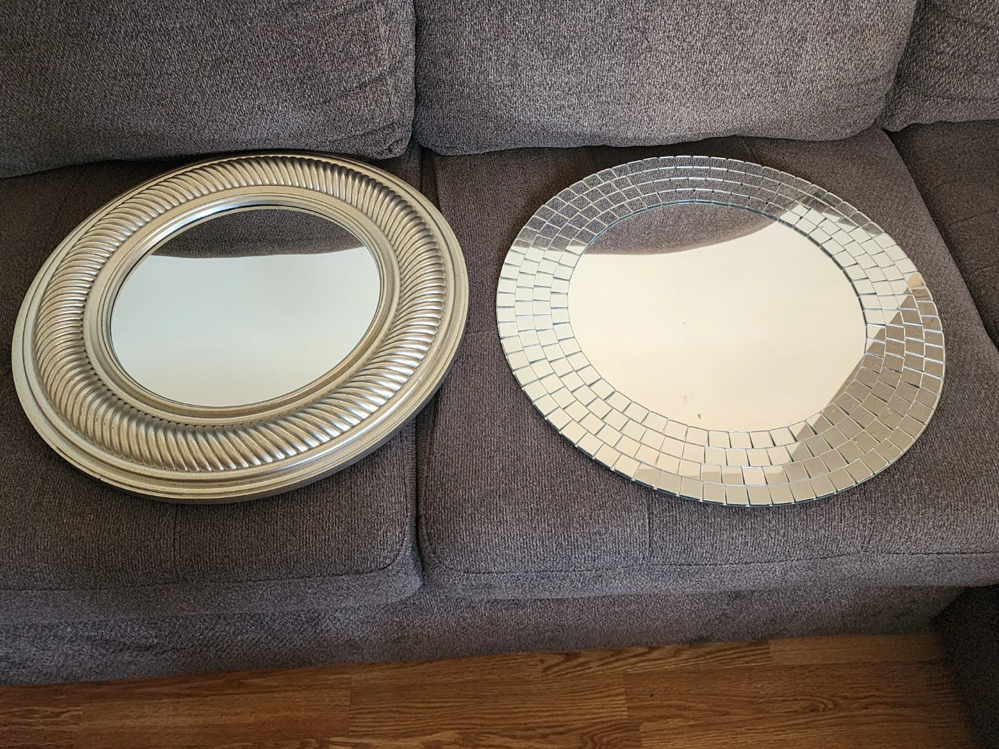 Two Decorative Round Mirrors