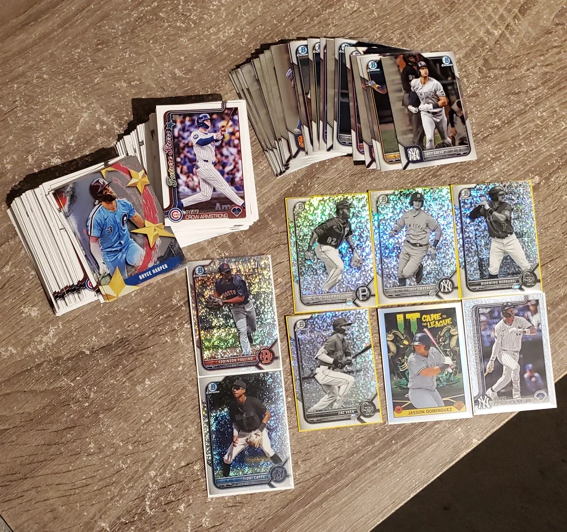 160+ Baseball Cards w/parallels, Numbered, Rookies & inserts