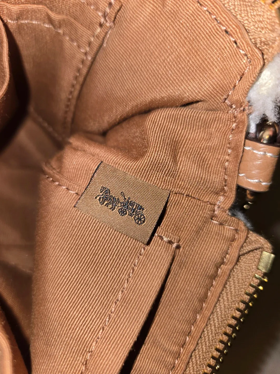Coach Shearling Baguette Bag image indicator(6)