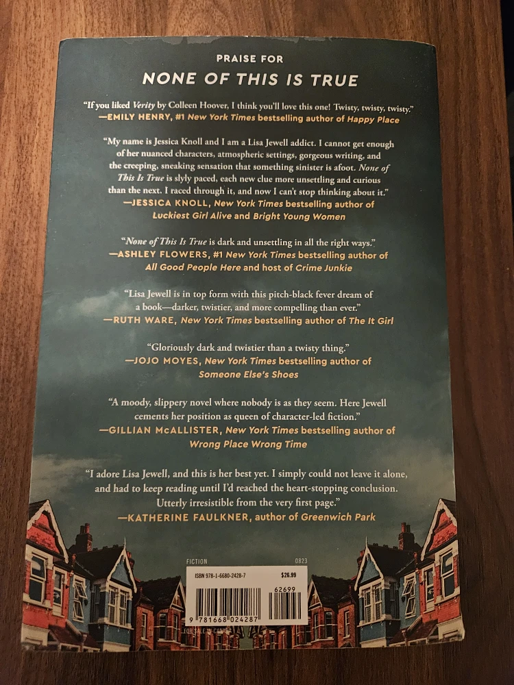 None of This Is True by Lisa Jewell - photo 2