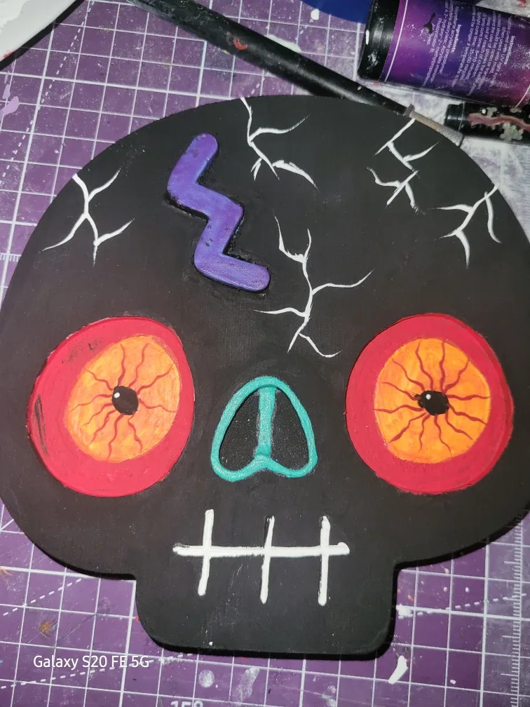 Hand-painted Skull Decoration