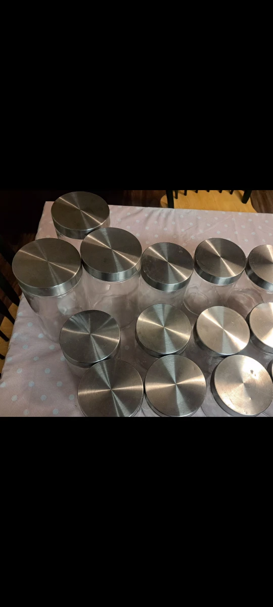 Glass Jars with Silver Lids - photo 2