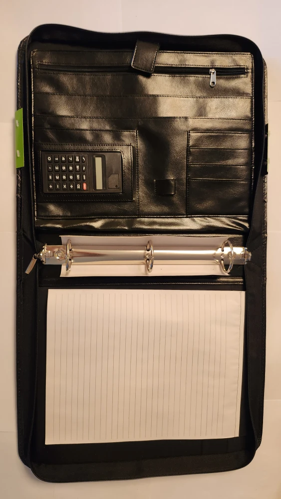 Brand New Grand & Toy Zipper Padfolio - Black - photo 4