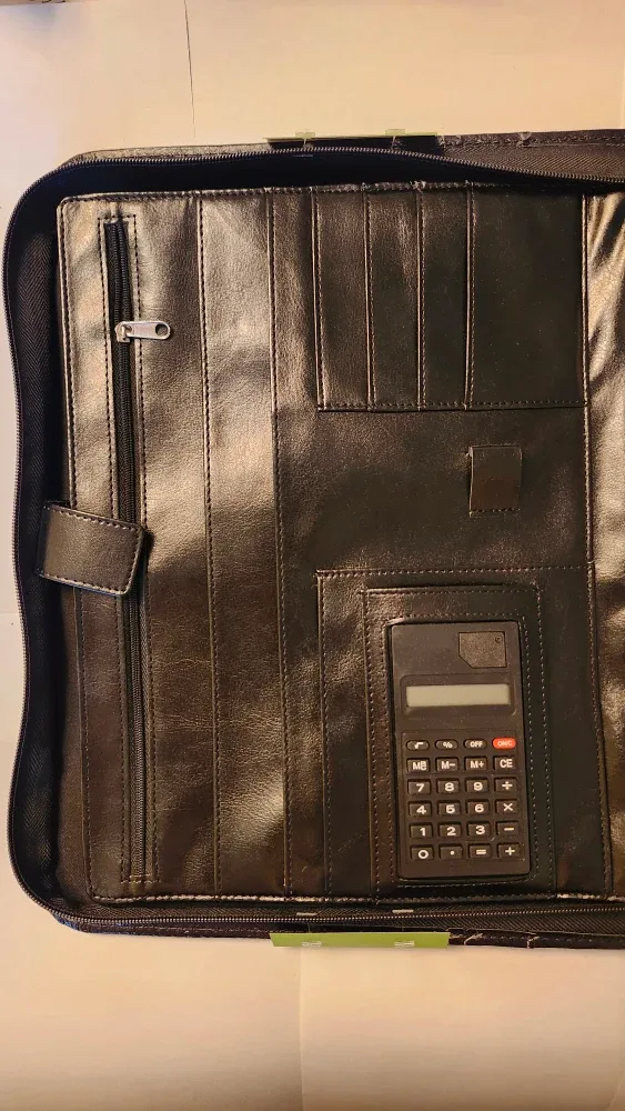 Brand New Grand & Toy Zipper Padfolio - Black image indicator(6)