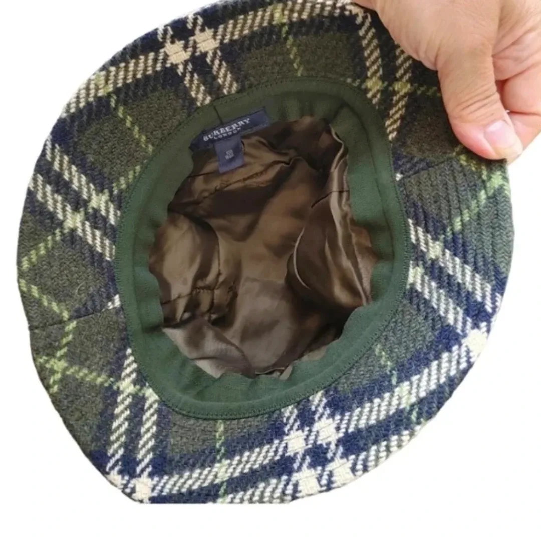 BURBERRY LONDON Check Patterned Wool Bucket Hat image indicator(4)