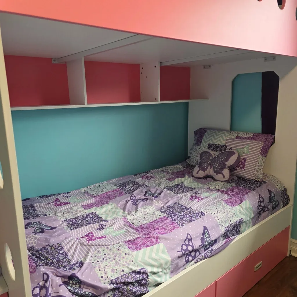JYSK Pink and White VIGGO Bunkbed image indicator(3)
