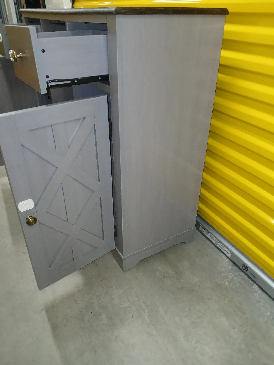 Gray Wooden Bar Cabinet image indicator(7)