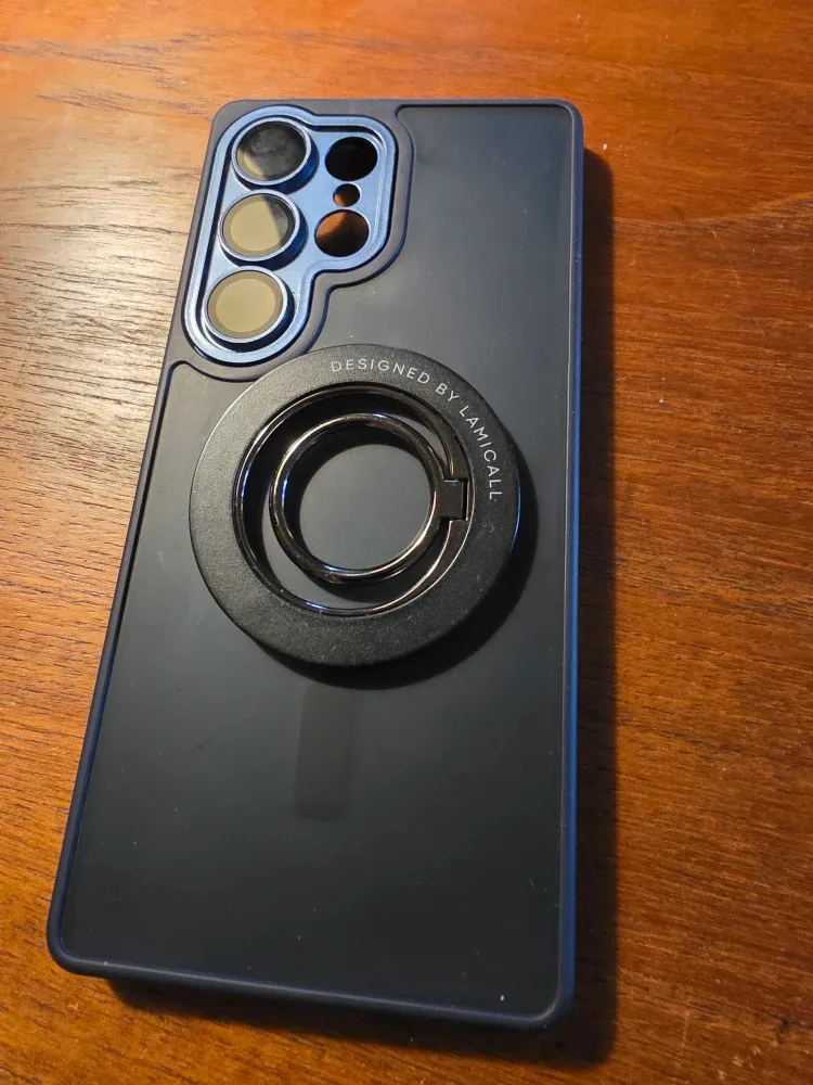 Samsung S25 Ultra Phone case with Lamicall Phone Ring Holder