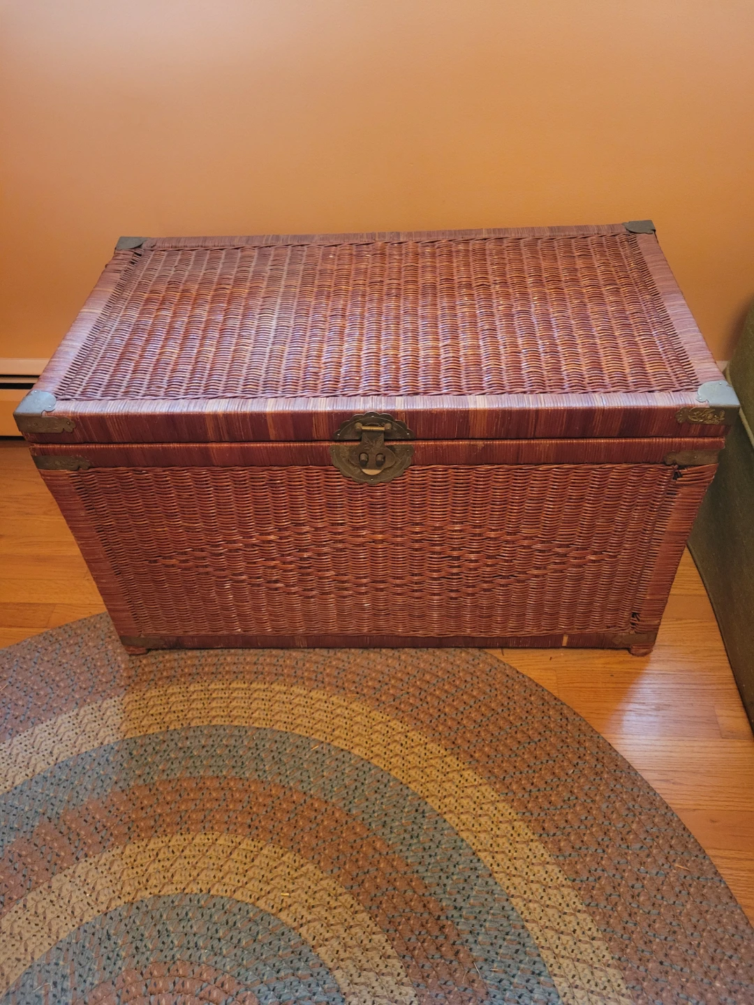 Wicker Storage Trunk