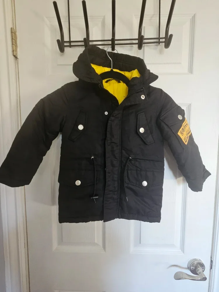 Kids Black Winter Jacket