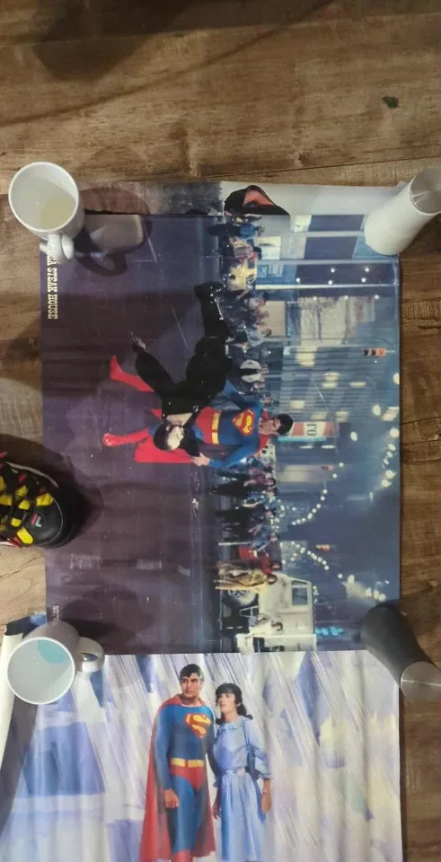 Vintage superman posters