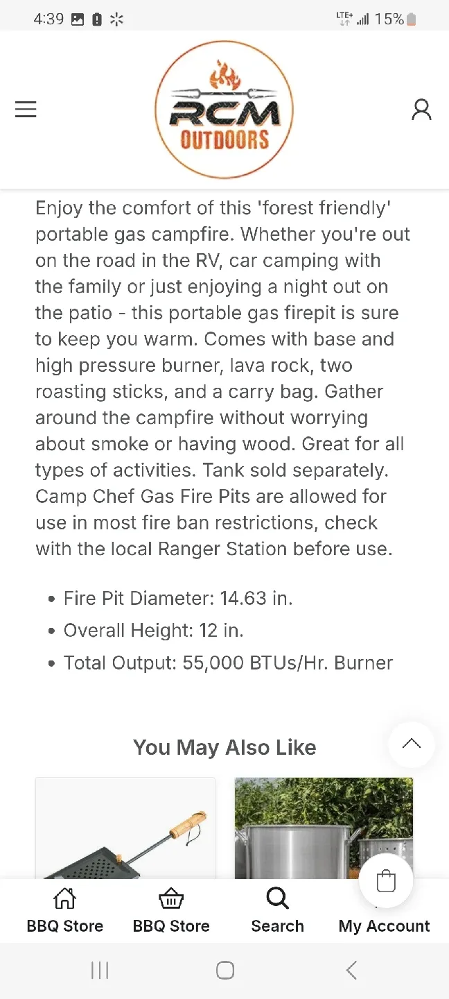 Camp Chef Sequoia Propane Fire Pit image indicator(4)