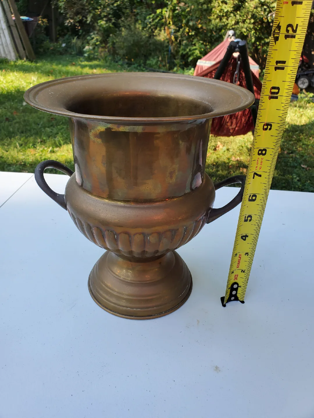 Vintage Brass Urn and Vase Set image indicator(3)