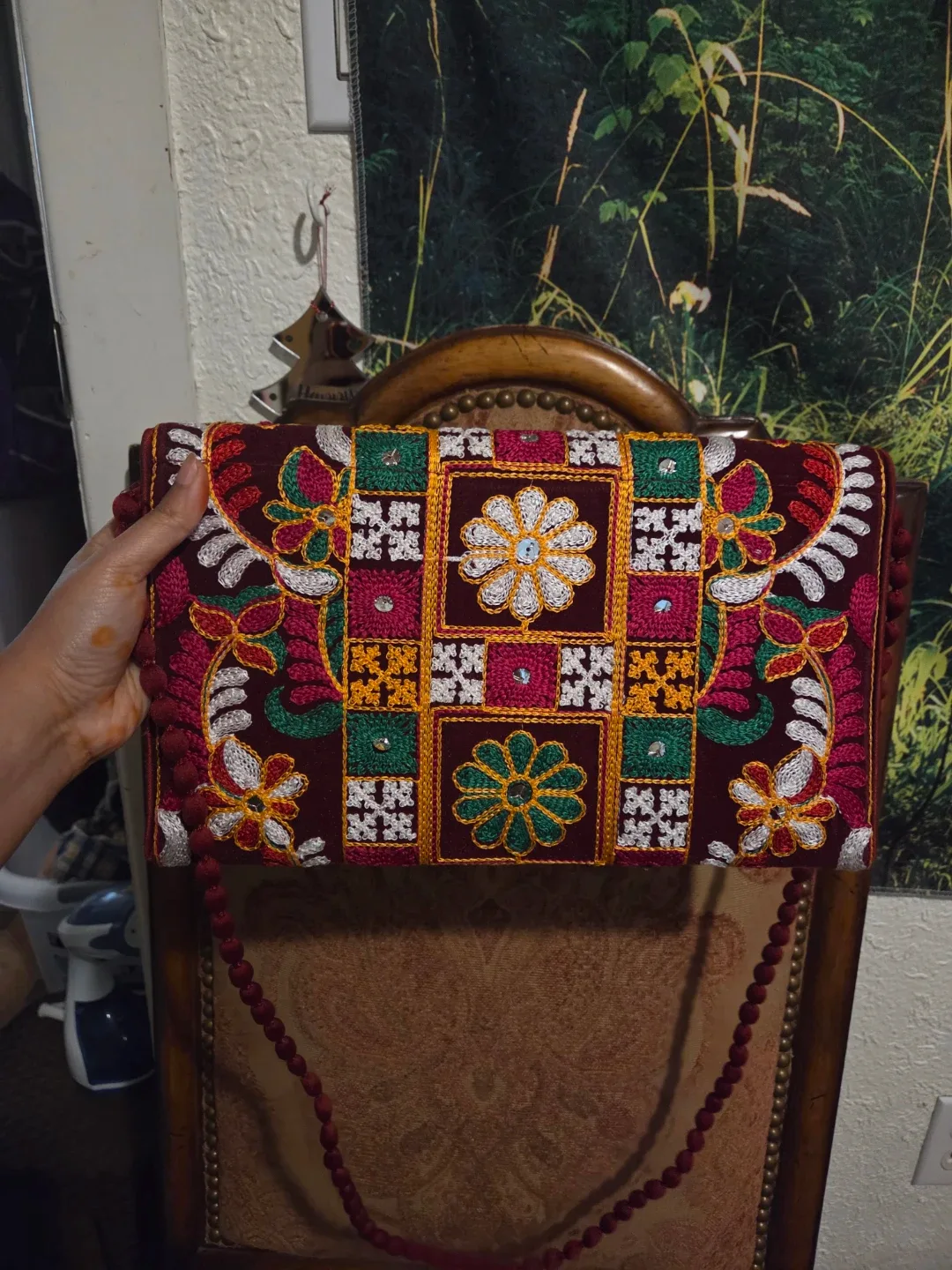 Embroidered tradional Indian Purse image indicator(2)