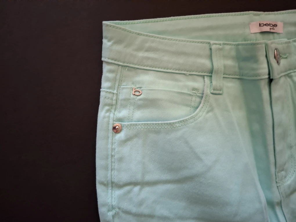 NEW Bebe girls jeans light blue - size 14 - photo 4