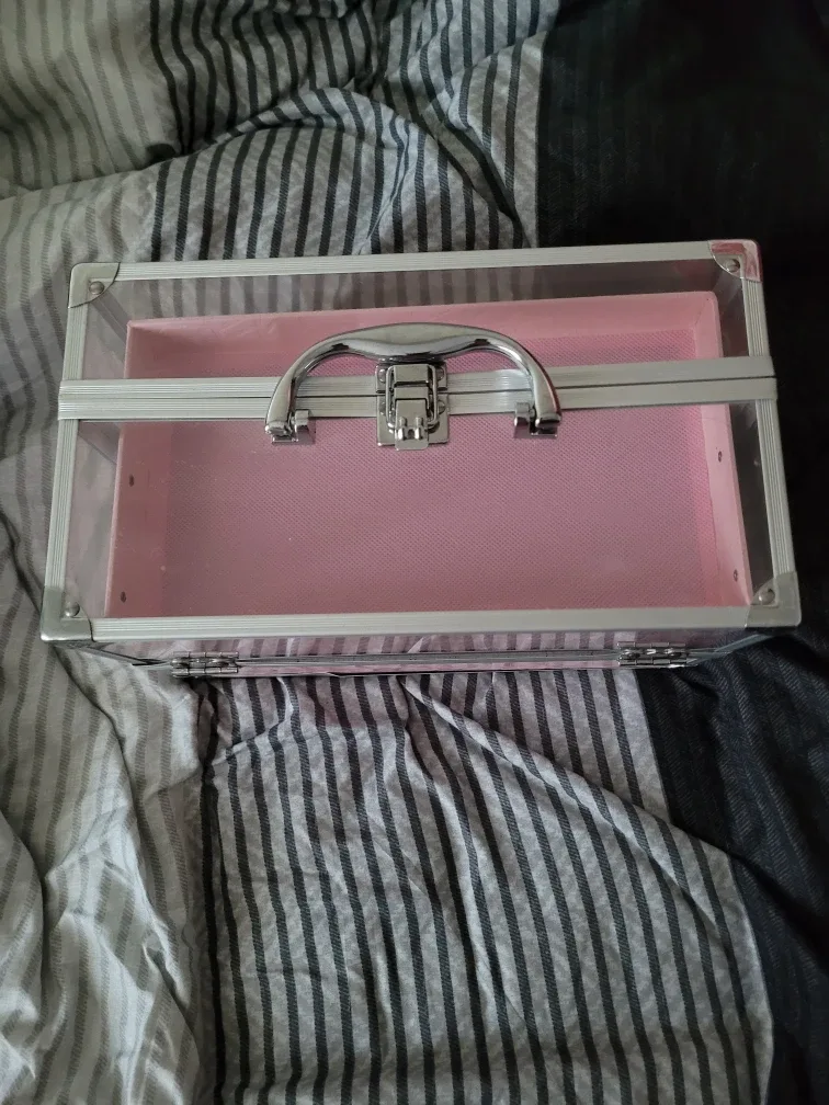 Pink Makeup Organizer Box image indicator(3)
