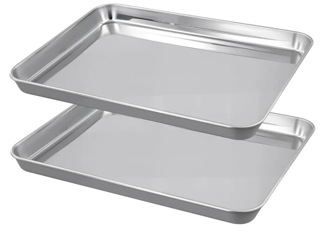 Stainless Steel Baking Sheet Pan Set Of  2