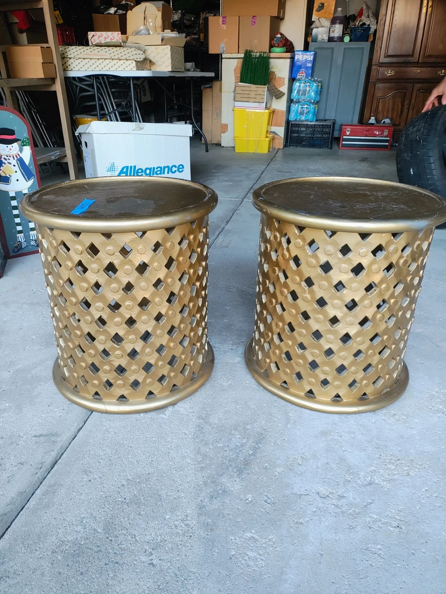 Gold Accent Tables - Set of 2 - photo 2