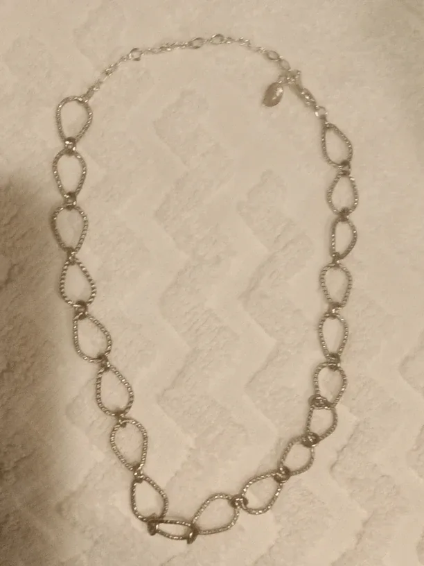VINTAGE Sterling Silver Choker Necklace image indicator(2)