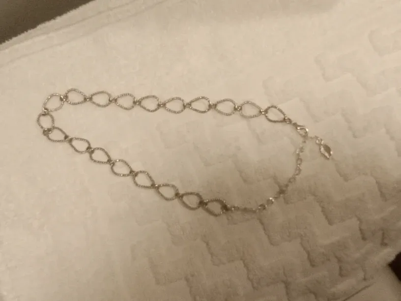 VINTAGE Sterling Silver Choker Necklace image indicator(3)