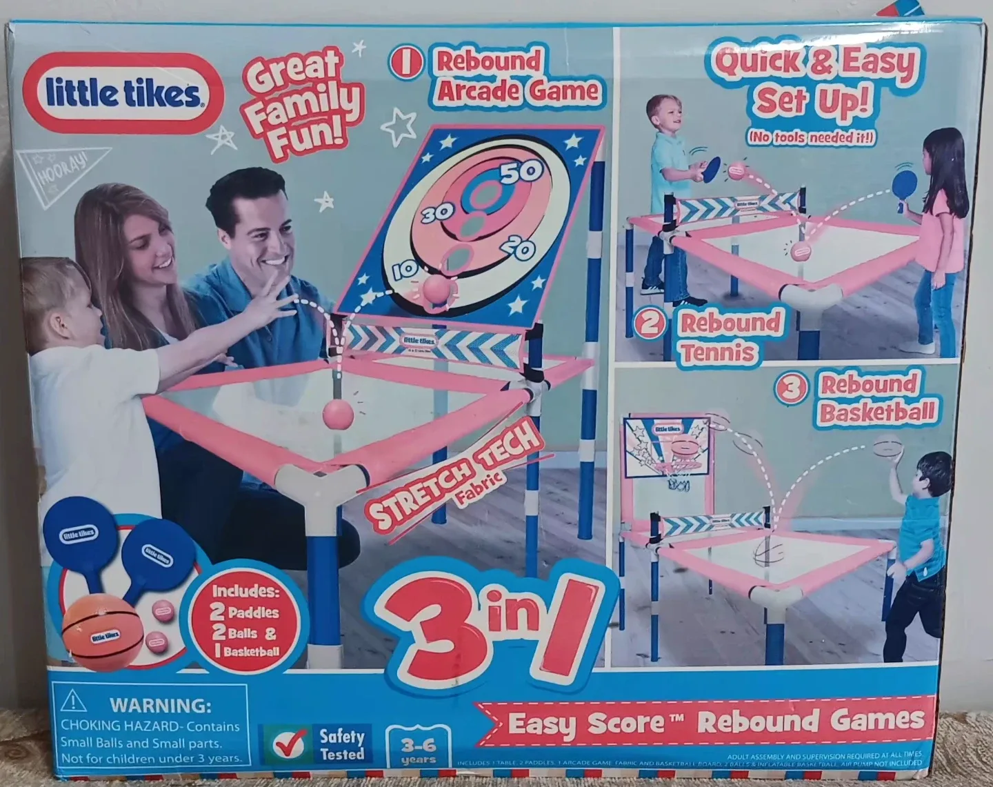 Little Tikes 3-in-1 Easy Score Rebound Games 🥕