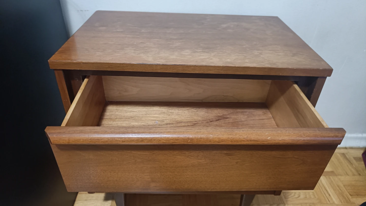 Wooden 2-Drawer Nightstand - photo 2