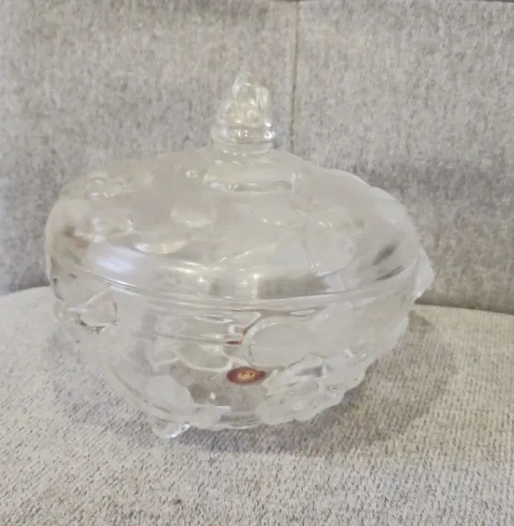 Mikasa Silk Flowers Covered Candy Dish
