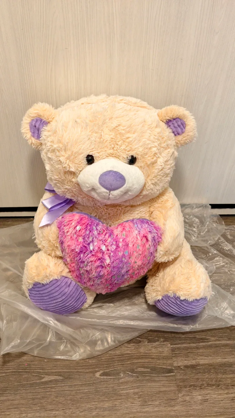 Teddy Bear with Heart [XL Lavender] image indicator(5)