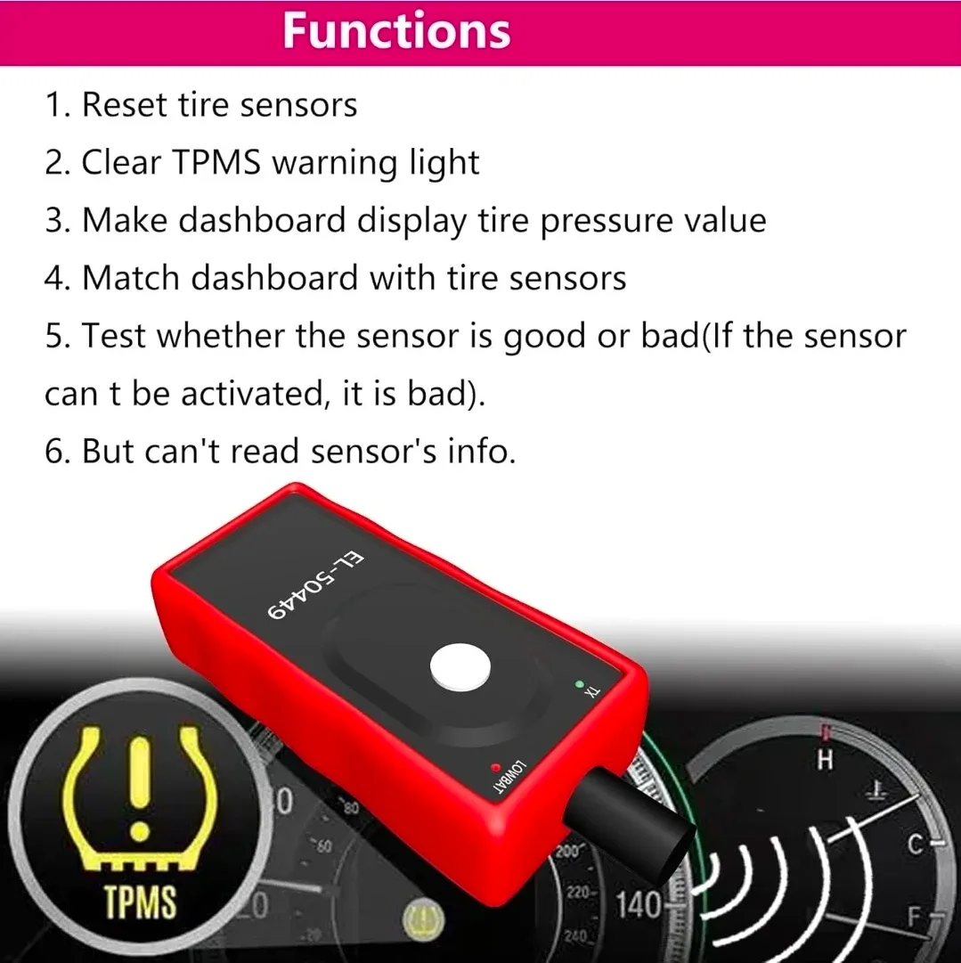 EL-50449 TPMS Relearn Tool for Ford, Lincoln, Mercury image indicator(2)