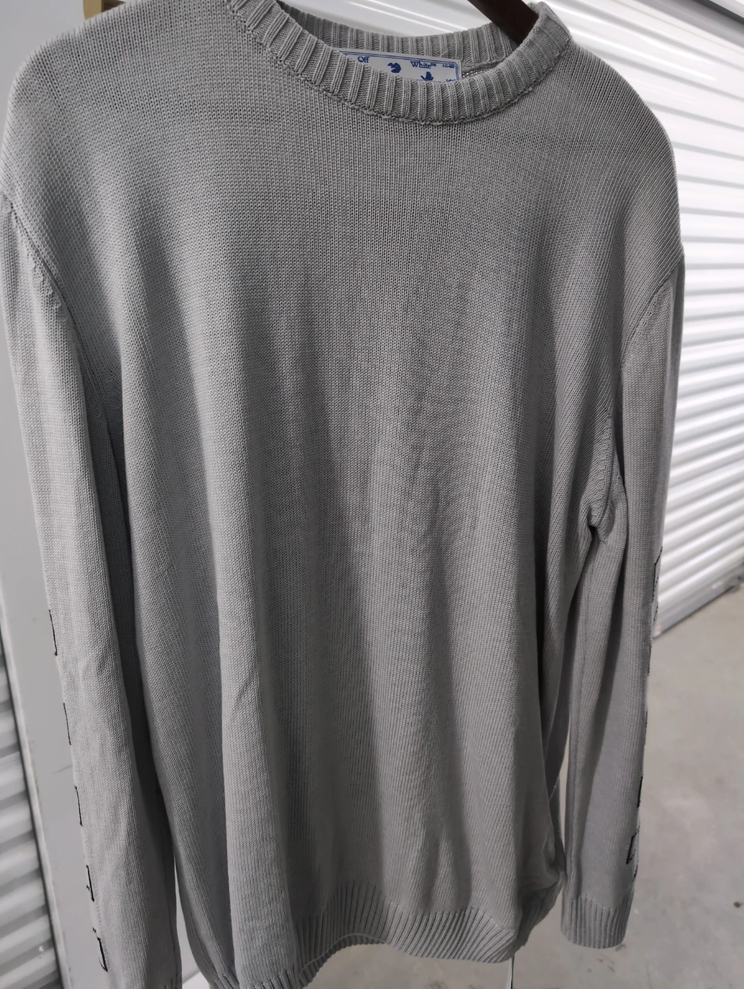 Off-White Grey Knit Sweater - photo 2
